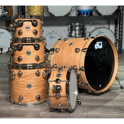 Used DW Collectors Pure Oak 5pc Drum Set Hard Satin Natural w/Nickel Hw - Very Good image 7