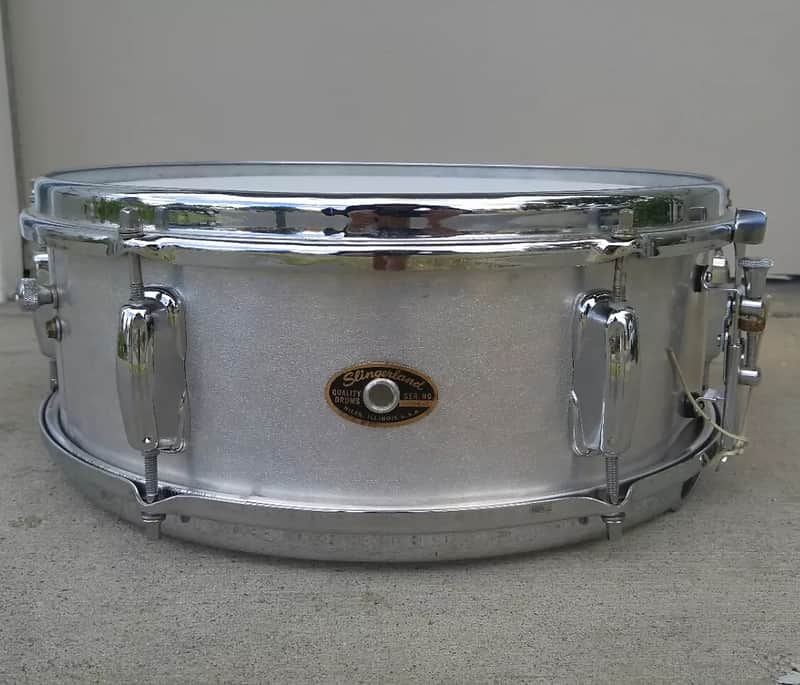 Slingerland No. 140 Student Model 5x14" 6-Lug Aluminum Snare Drum 1960s image 1