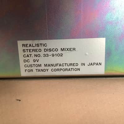 Realistic Vintage made in Japan mixer disco  stereo portable mixing desk NOS image 8