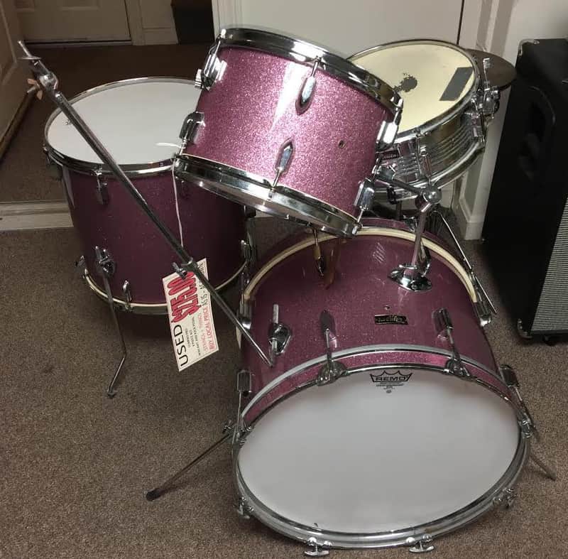 Pearl Tempro Pro 1960's Champagne Sparkle Drum Kit image 1