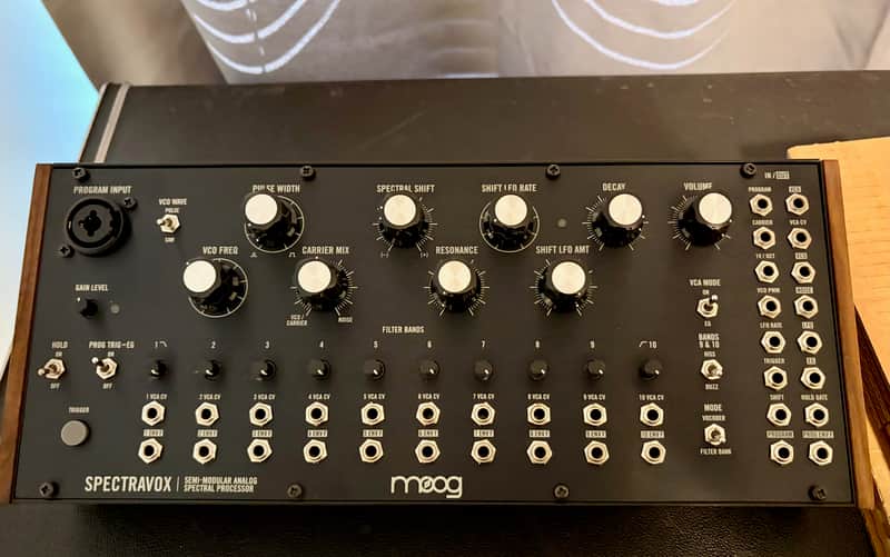 Moog Spectravox Semi-Modular Analog Spectral Processor 2024 - Present - Black with Wood Sides image 1