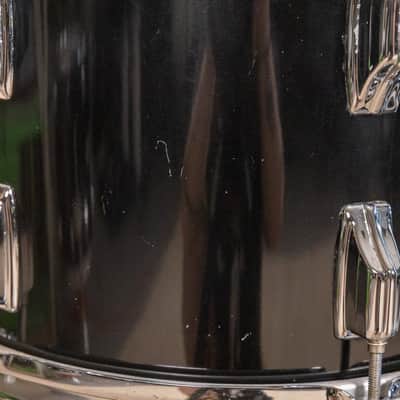 1980s Rogers XP-8 Jet Black Drum Pearl Drum Set 14x22 9x13 and 16x16 image 10