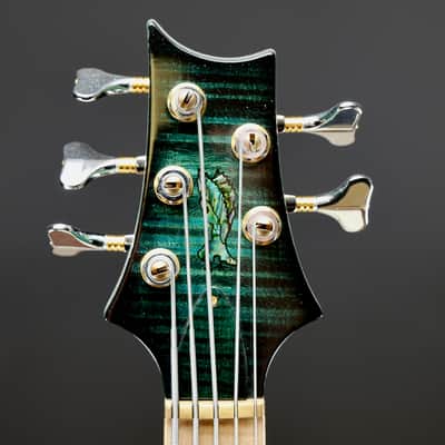 PRS Private Stock Gary Grainger 5 String Bass Teal Burst image 6