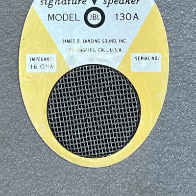 Vintage JBL 130A 15" 16 Ohms, Fresh Re-Cone, Excellent Sounding Speaker, Ships Fast & Safe image 3
