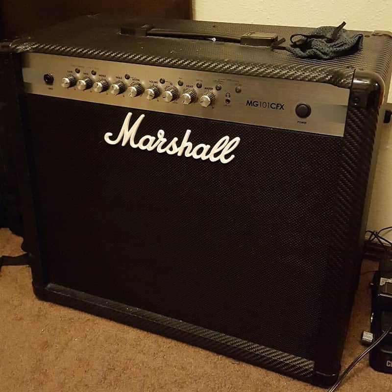 Marshall MG Carbon Fiber MG101CFX 2-Channel 100-Watt 1x12" Solid State Guitar Combo 2011 - 2018 image 1