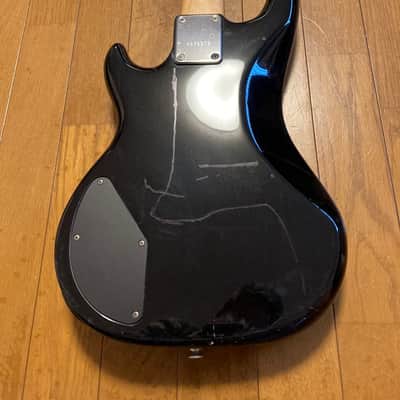 1987 Greco Atomic medium scale bass black with 80s graphics image 10