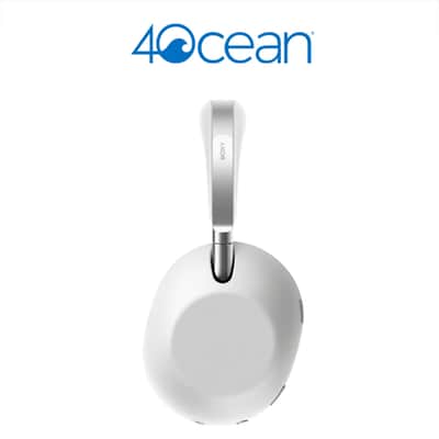 Sony 1000X THE COLLEXION Wireless Headphones, Platinum / Deco Essentials Wood Stand image 7