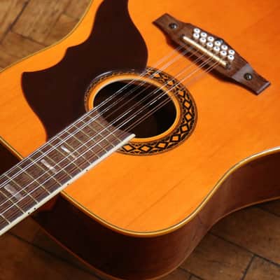 (Players Guitar - Few Lacquer Cracks) Vintage Eko Ranger XII c.1970 image 2