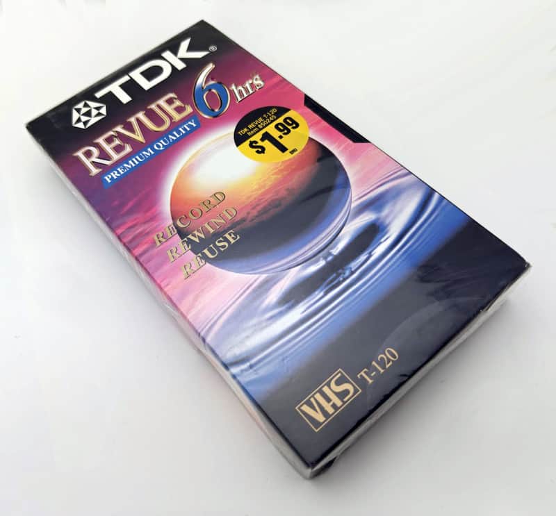 TDK Premium Quality Revue VHS 6-hour T-120 Video Tape - Brand New - Factory Sealed image 1