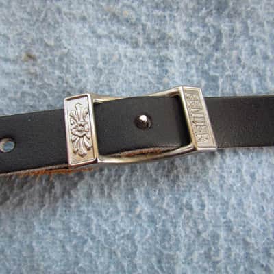 Fender Vintage Style Leather Guitar Strap Leather Fender Guitar Strap Very Good Condition Fender Guitar Strap image 2