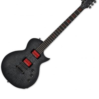 ESP LTD Ben Burnley BB-600 Baritone Signature Electric Guitar See Thru Black Sunburst Satin image 3