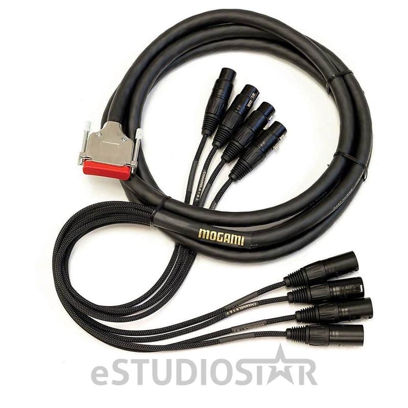 Mogami Gold AES-TD-DB25-XLR-50 DB-25 to Quad XLR Male and Quad XLR Female Digital Audio Cable - 50' image 1