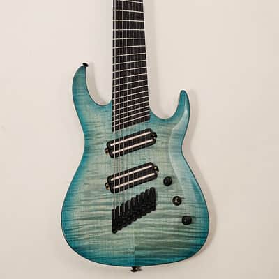 Agile Pendulum Pro 92730 EB CP Oceanburst Flame Multi Scale 9 String Electric Guitar image 1