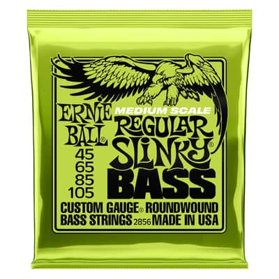 Ernie Ball Medium Scale Regular Slinky Bass Guitar Strings 45-105 - 2856 image 2