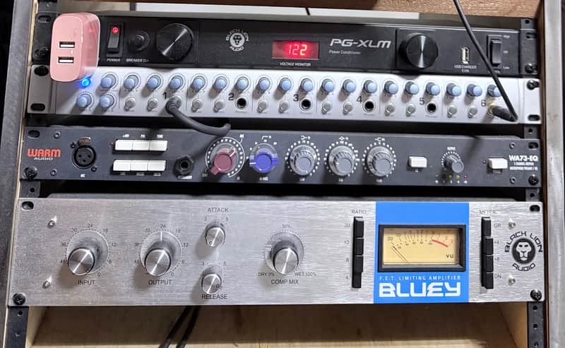 Black Lion Audio Bluey FET Limiting Amplifier / Compressor 2019 - Silver with Blue Stripe