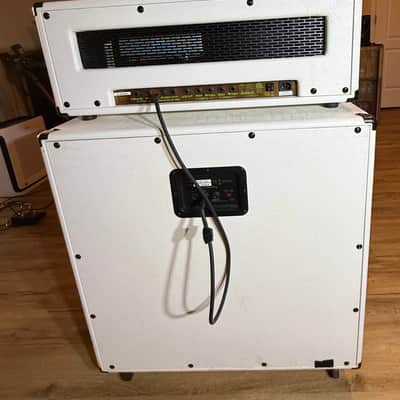 Dime D100 White Half Stack w/ D412 Eminence 4x12 Cabinet – Extremely Rare Dimebag Darrell Signature Amp image 4