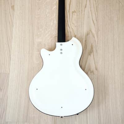 1965 Supro Martinique Val-Trol Resoglass Vintage Electric Guitar White, Valco image 3