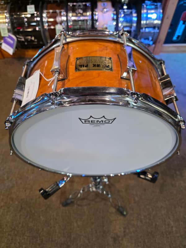 Pork Pie 7x14 Cherry Bibinga Snare Drum (Pre-Owned) image 1