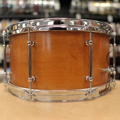 Pre-Owned Reverie Drum Co. 7x14" Birdseye Maple Snare Drum (Honey Maple) image 5