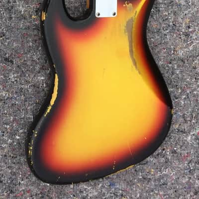 Fender Jazz Bass 1966 - Sunburst Dot and Binding image 12
