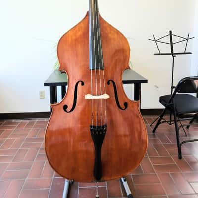 Used Krutz 550 series model B355 Upright 3/4 Size Bass with Bag + Bow image 2