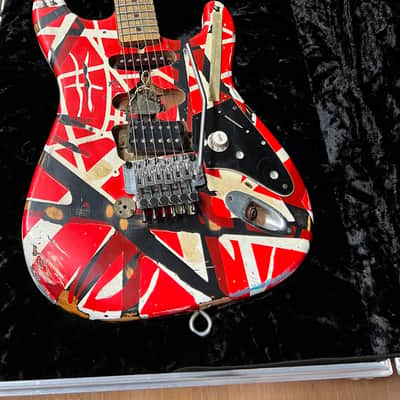 Fender Custom Shop Eddie Van Halen Signature Frankenstein 2007 - Red/White/Black image 2