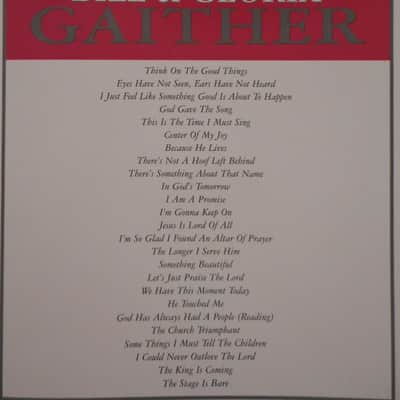 Hal Leonard The Songs Of Bill & Gloria Gaither Songbook 2001 image 2