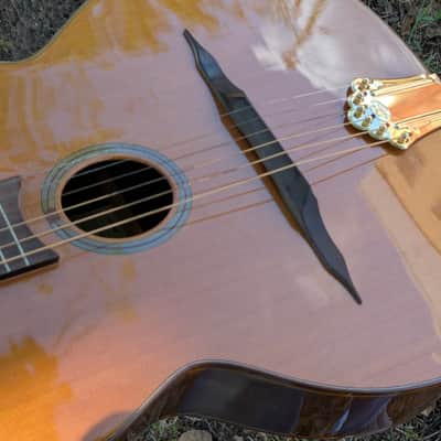 SX DJG-1 - Django style Gypsy Jazz guitar Natural image 7