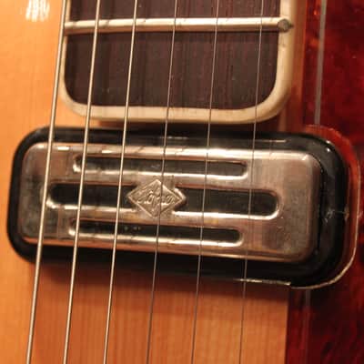 Vintage 1960 Hofner President Thin Natural Archtop Hollow Guitar No.401 w/ OHSC image 9
