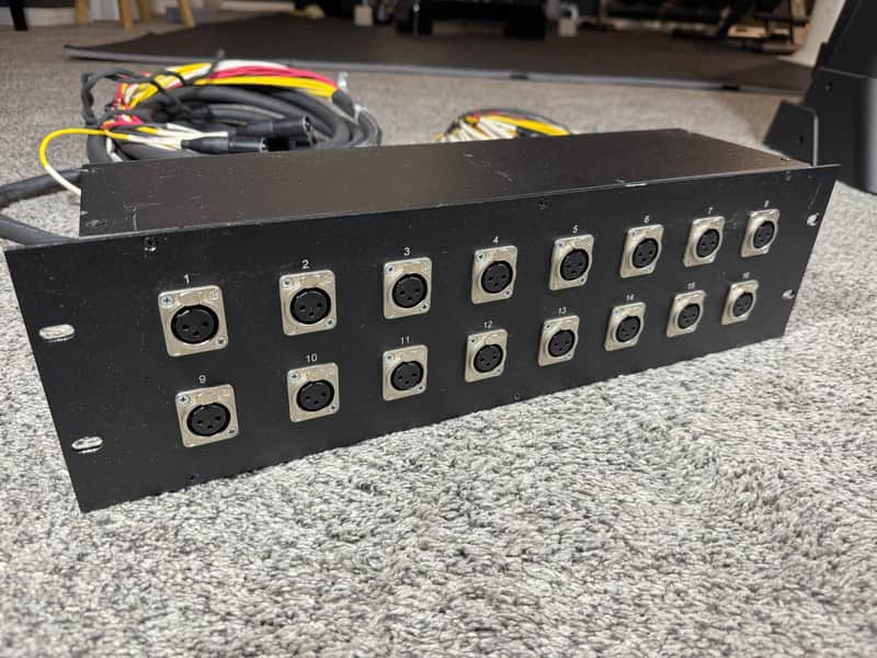16 Channel Rack mount IEM Passive Split Snake Cable-6' and 30' XLR Trunks image 1