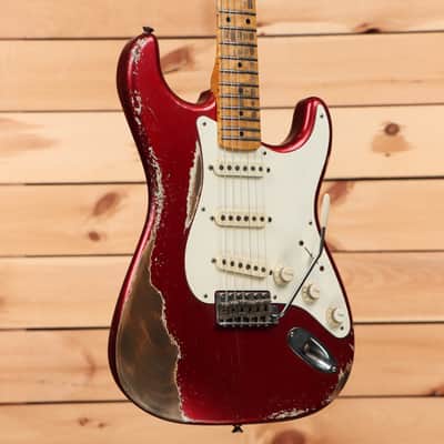 Fender Custom Shop Limited Andy Hicks Masterbuilt 1958 Stratocaster Heavy Relic - Poison Apple Red-AH0266 image 1