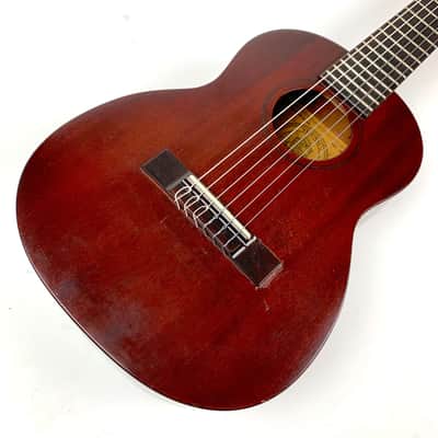 Favilla C-3 Dulcet Guitarette / C-5 1/2 Size 6 string Uke1960's Natural Mahogany ? image 1