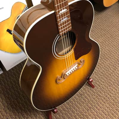 Gibson SJ-200 Studio Walnut Burst Acoustic Electric, Rosewood Fingerboard with Case image 4