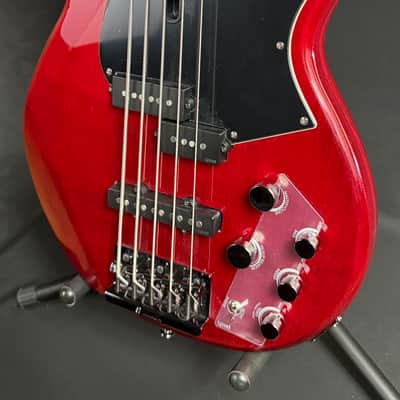 Yamaha BB735A Broad Bass 5-String Bass Guitar Fired Red Finish w/ Gig Bag (031) image 4