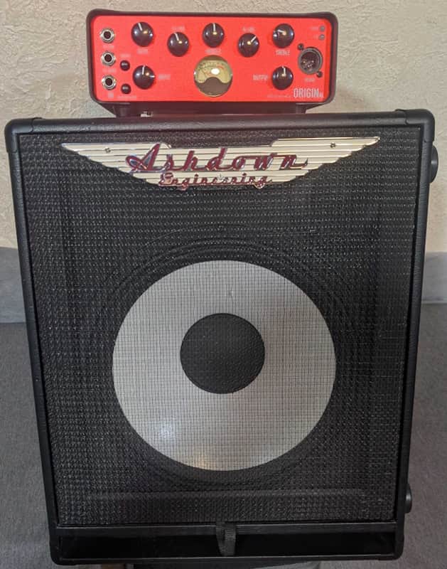 Ashdown Engineering OriginAL HD-1 300w Mini Bass Head with 300w 1 x 12" RM-112T-EVO II Super Lightweight Bass Cabinet image 1