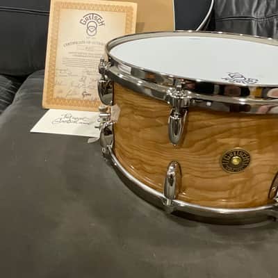 (MINT) Gretsch Limited Edition 7x14 140th Anniversary Commemorative Snare Drum - Natural Gloss Laquer image 9