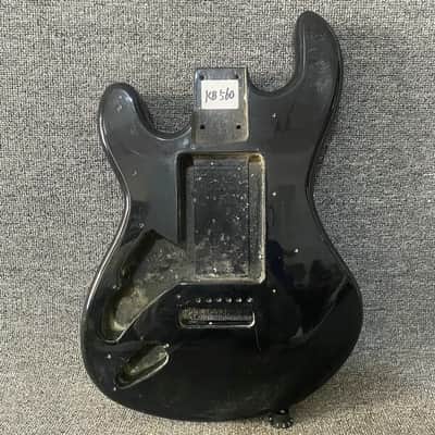 Black Left Handed Guitar Strat Style Basswood Body image 1