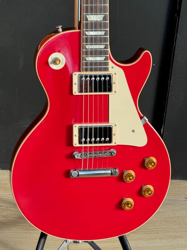 Gibson Les Paul Std. LPR-7 '57 Reissue 2012 - beautiful Custom Shop w/a Cardinal Red Top looks like Fiesta Red. image 1