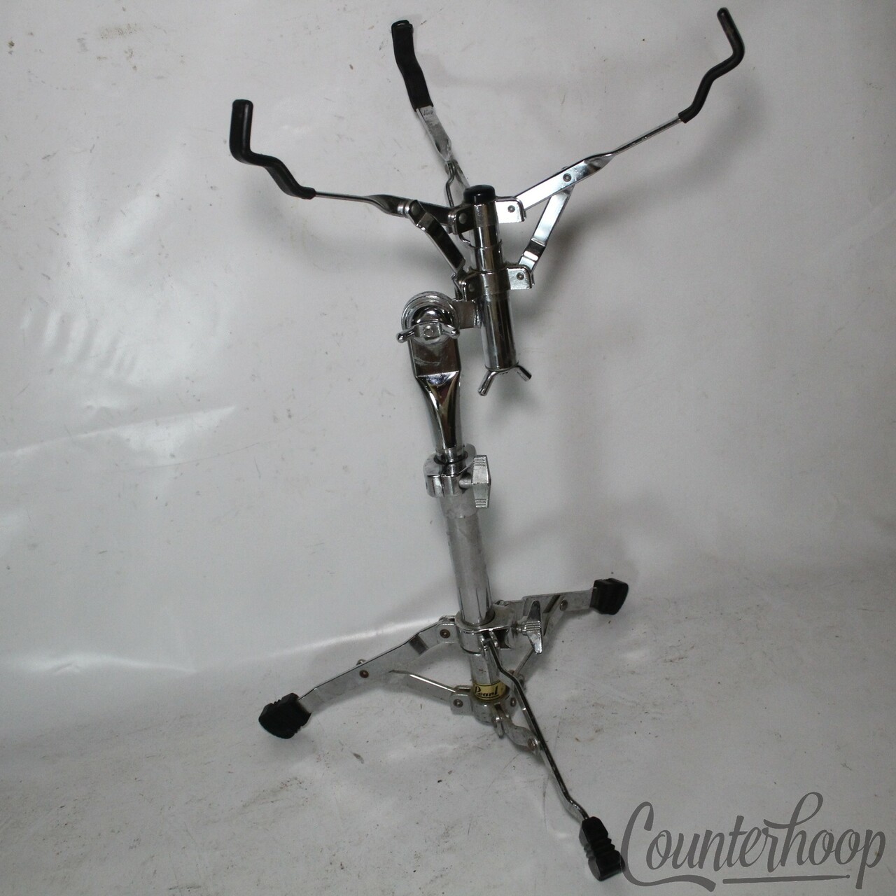 Pearl Snare Drum Stand Chrome Plating Single-Braced Tripod Side-Basket — main photograph