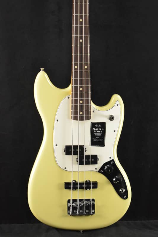 Fender Player II Mustang Bass PJ Hialeah Yellow Rosewood Fingerboard image 1