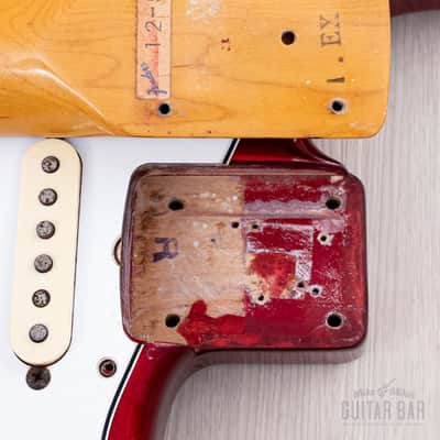 1983 Fender Stratocaster '62 Vintage Reissue JV ST62-65 Candy Apple Red 100% Original, Japan MIJ Fujigen image 18