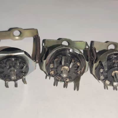 3x Tube Sockets PLK9 for 6N2P 6N23P ECC83 12AX7 tubes Vintage 70's image 3
