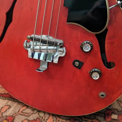 1966 Gibson EB-2C Refinished with Left Hand Nut image 5