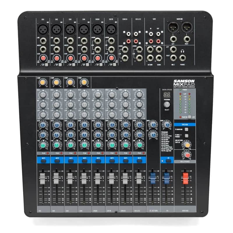 Samson MixPad MXP144FX 14-Input Analog Stereo Mixer with Effects and USB image 1