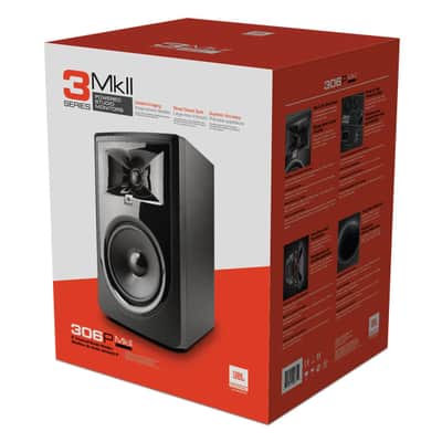 JBL 306P MkII 2-Way 6.5" Active Nearfield Studio Monitors (Pair) image 8