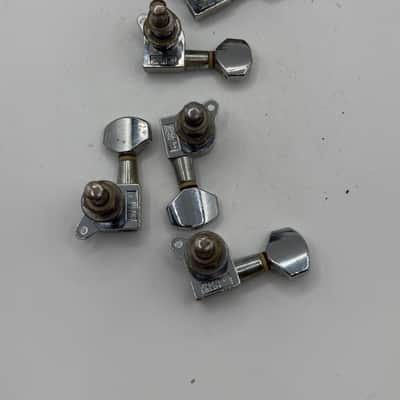 B.C. Rich 6 Inline Electric Guitar Tuners 2000’s - Chrome image 4