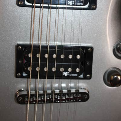 Schecter C-7 SGR 7 String Silver Burst With Gig Bag image 4