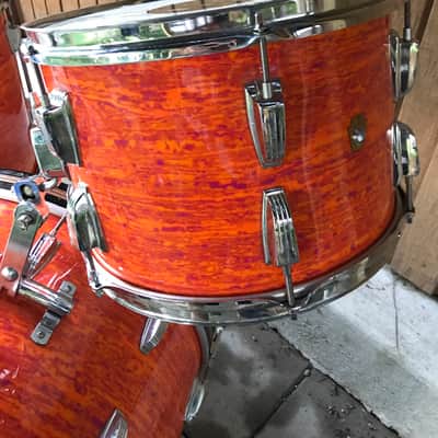 Ludwig New Yorker 1960s Mod Orange Drum Kit image 4