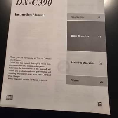 Onkyo DX-C390 6 CD Carousel Changer January 2024 - Black image 21