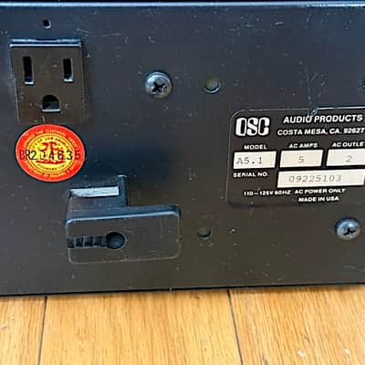 USA Made QSC 5.1 Stereo Power Amplifier, 120W X2 @ 4 Ohms, Tested, 3U Rack Space, Very Good Condition image 11